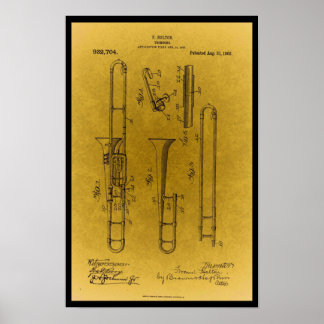 ontwerptrombo-patentafdrukken poster
