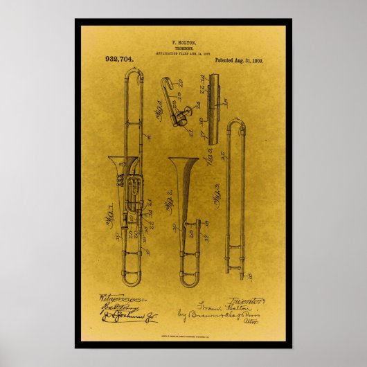 ontwerptrombo-patentafdrukken poster (Voorkant)