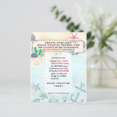 Ontwerpuitnodiging voor een eigen strand Kastal Na (Staand voorkant)