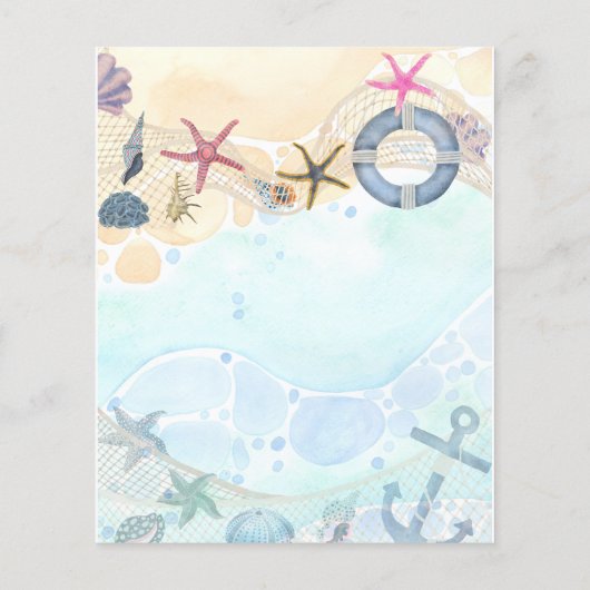 Ontwerpuitnodiging voor een eigen strand Kastal Na Flyer (Achterkant)