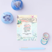 Ontwerpuitnodiging voor een eigen strand Kastal Na Flyer (Enkel)