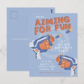 Ontwerpuitnodiging voor pistolen met schuim briefkaart (Voorkant / Achterkant)