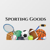 Ontwerpvenster Sportapparatuur Raamsticker (Vel)