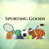 Ontwerpvenster Sportapparatuur Raamsticker (Vel 3)