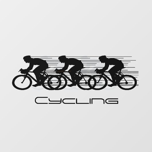 Ontwerpvensterkoppeling voor fietsen raamsticker (Vel)