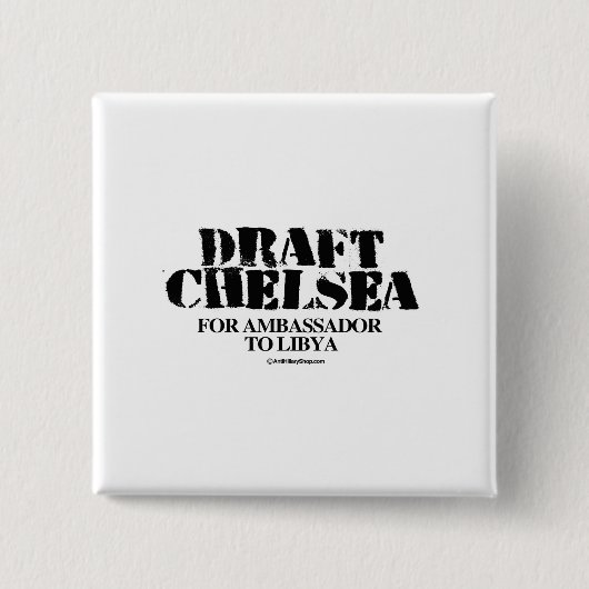 Ontwerpverdrag voor de Chelsea voor ambassadeur in Vierkante Button 5,1 Cm (Voorkant)