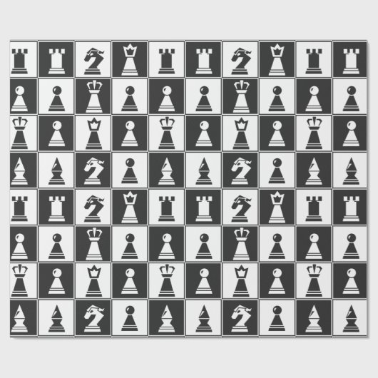 Ontwerpverlooppapier voor schaakartikelen cadeaupapier (Vlak)