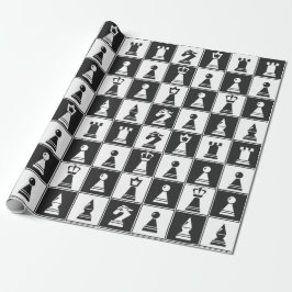 Ontwerpverlooppapier voor schaakartikelen cadeaupapier
