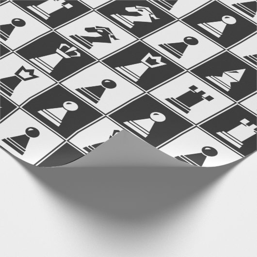 Ontwerpverlooppapier voor schaakartikelen cadeaupapier (Hoek)