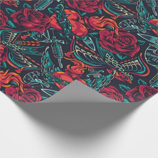 Ontwerpverlooppapier voor Tattoos achteraf Cadeaupapier (Hoek)