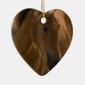 Ontwerpversiering van kastanjepaarden keramisch ornament (Rechts)