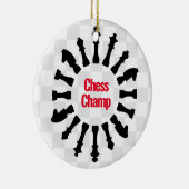 Ontwerpversiering van schaakstukken keramisch ornament (Rechts)