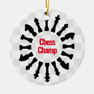 Ontwerpversiering van schaakstukken keramisch ornament