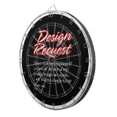 Ontwerpverzoekschriftenkaart Dartbord (Voorkant Rechts)