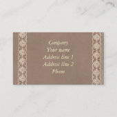 ONTWERPVISITEKAARTJE VISITEKAARTJE (Achterkant)