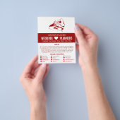 Ontwerpvoorstel, bruiloft gebeurtenissenbord Adver Flyer (Hand)