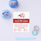 Ontwerpvoorstel, bruiloft gebeurtenissenbord Adver Flyer (Enkel)