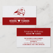 Ontwerpvoorstel, bruiloft visitekaartje (Voorkant / Achterkant)