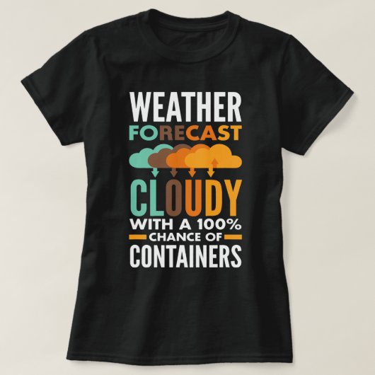Ontwerpwerktuigkundige Cloud Computing Weather For T-shirt (Design voorkant)