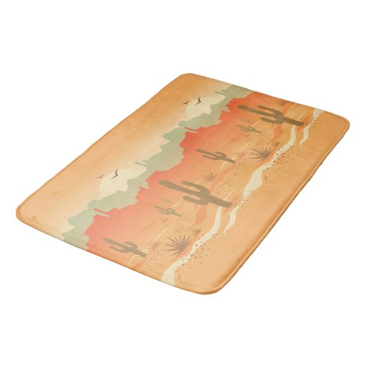 Ontwerpwiskund van woestijnlandschap badmat (Gekanteld)
