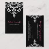 Ontwerpzaken voor zwart-wit-breedband visitekaartje (Voorkant / Achterkant)