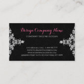 Ontwerpzaken voor zwart-wit-breedband visitekaartje (Achterkant)