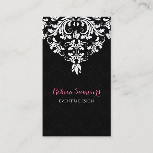 Ontwerpzaken voor zwart-wit-breedband visitekaartje (Voorkant)