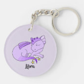 Ontwerpzone van Cute Libra Dragon Sleutelhanger (Achterkant)