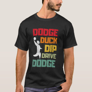 Ontwijk Eend Dompel Duik Ontwijk Grappige Ontwijkb T-shirt