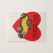 Ontwijk me niet, wees mijn Valentijn! Retro Valent Legpuzzel (Horizontaal)