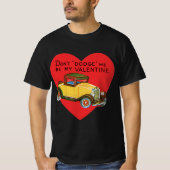 Ontwijk me niet, wees mijn Valentijn! Retro Valent T-shirt (Voorkant)