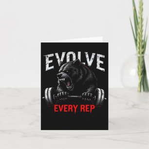 Ontwikkel elke rep gym motivatie voor fitness enth kaart