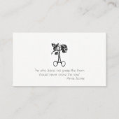 Ontwikkel jezelf als life coach of therapeut visitekaartje (Achterkant)