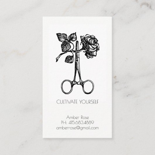 Ontwikkel jezelf als life coach of therapeut visitekaartje (Voorkant)