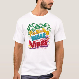 Ontwikkel positiviteit, Draag je vibes T-shirt