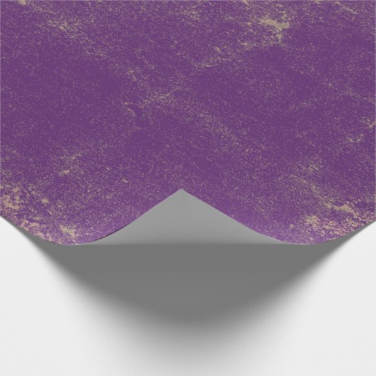 Ontwikkel van getextureerd Paars Rustisch Patroono Cadeaupapier (Hoek)