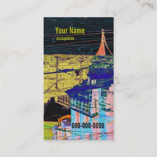 ontwikkelaar, architect, ontwerper visitekaartje (Voorkant)