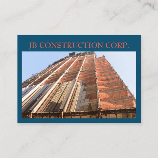 Ontwikkelaar Architect Remodel Building Constructi Visitekaartje (Voorkant)