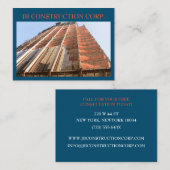 Ontwikkelaar Architect Remodel Building Constructi Visitekaartje (Voorkant / Achterkant)