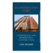 Ontwikkelaar Architect Remodel Construction Buildi Magnetisch Visitekaartje (Voorkant Verticaal)