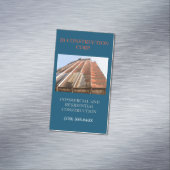 Ontwikkelaar Architect Remodel Construction Buildi Magnetisch Visitekaartje (Voorbeeld)