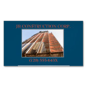 Ontwikkelaar Architect Remodel Construction Buildi Magnetisch Visitekaartje (Voorkant)