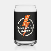 Ontwikkelaar: Bacon Funny Retro Foodie Aesthetic Blikvorm Glas (Voorkant)