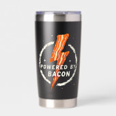 Ontwikkelaar: Bacon Funny Retro Foodie Aesthetic Geïsoleerde Drinkbeker (Voorkant)