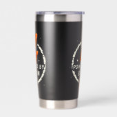 Ontwikkelaar: Bacon Funny Retro Foodie Aesthetic Geïsoleerde Drinkbeker (Links)