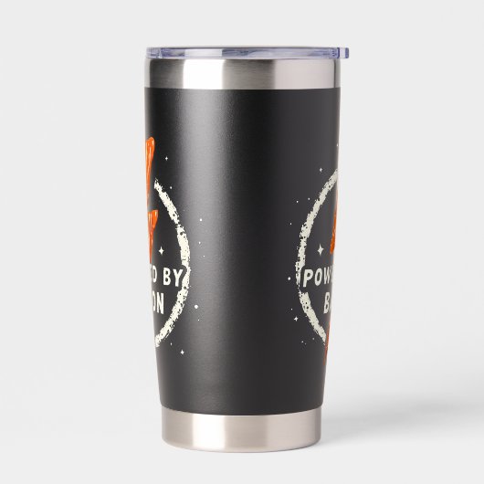 Ontwikkelaar: Bacon Funny Retro Foodie Aesthetic Geïsoleerde Drinkbeker (Links)