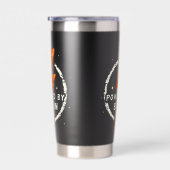 Ontwikkelaar: Bacon Funny Retro Foodie Aesthetic Geïsoleerde Drinkbeker (Rechts)