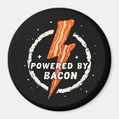 Ontwikkelaar: Bacon Funny Retro Foodie Aesthetic Magneet (Voorkant)