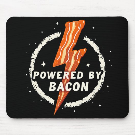 Ontwikkelaar: Bacon Funny Retro Foodie Aesthetic Muismat (Voorkant)