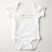 Ontwikkelaar Grappige Baby Code Programmeur Romper (Voorkant)